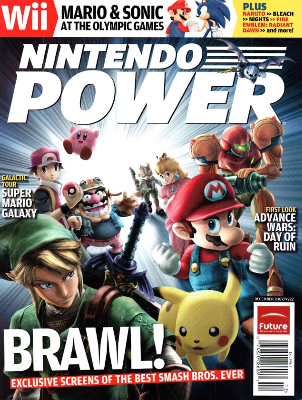 Nintendo Power Issue 222 (December 2007) cover